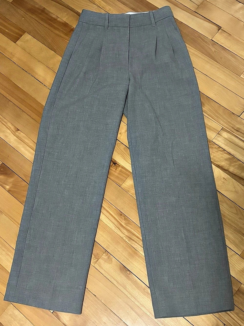 Aritzia The Effortless Pant Wide Leg Gray Pants